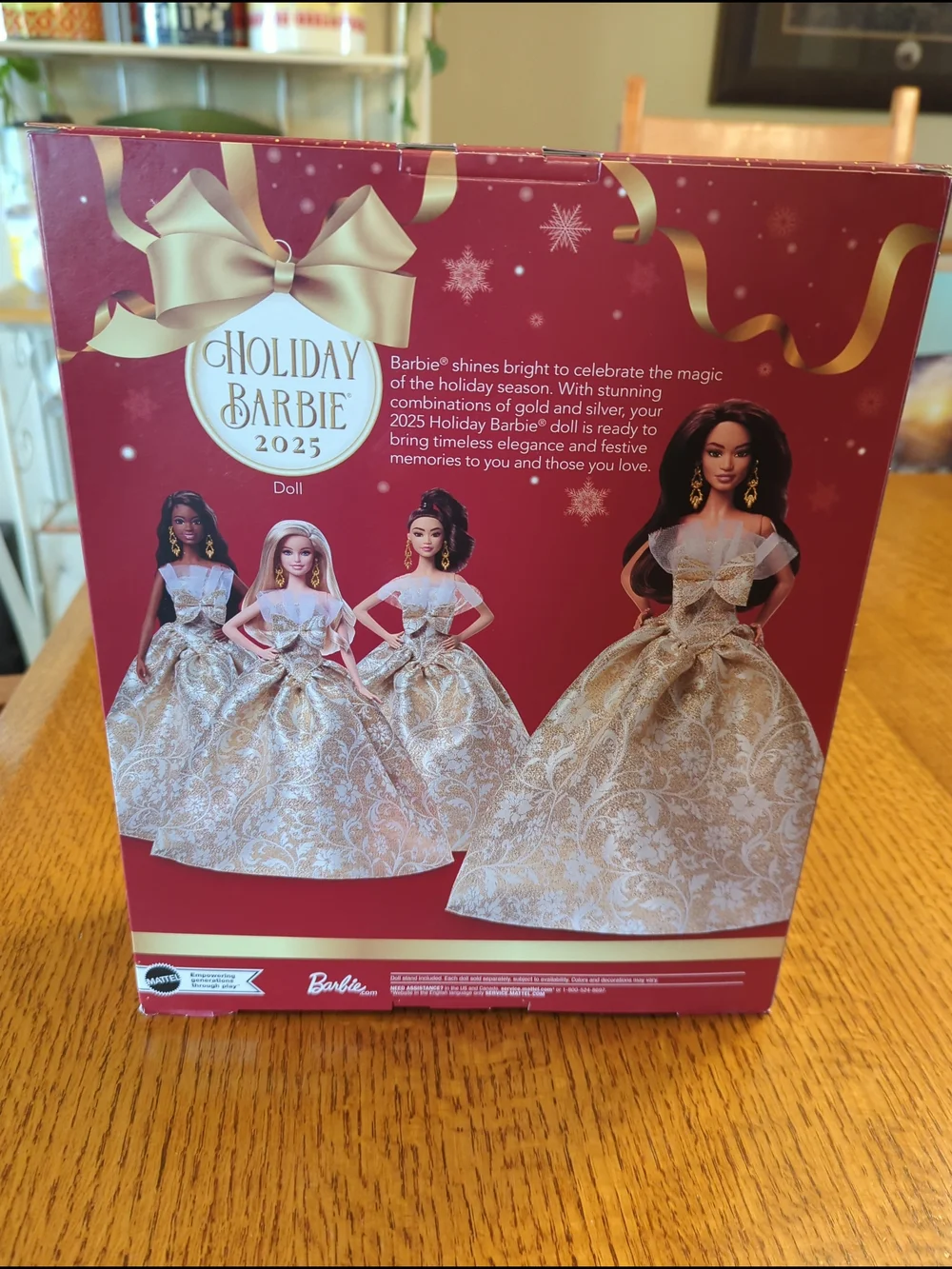 Barbie Holiday 2025 Gold Ball Gown Doll